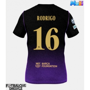 Barcelona Rodri Hernandez #16 Venkovní Dres 2026-27 Krátký Rukáv